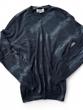 Joseph Abboud Men's V-Neck Sweater - Charcoal Gray